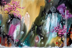 Spirit Soaring by Danielle O'Connor Akiyama - Original Painting on Box Canvas sized 72x48 inches. Available from Whitewall Galleries